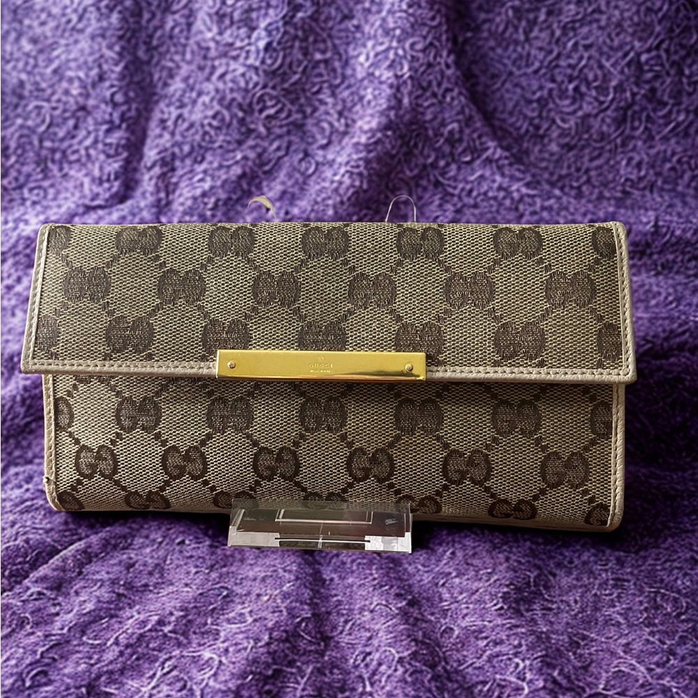 Elegant Brown Patterned Women's Wallet